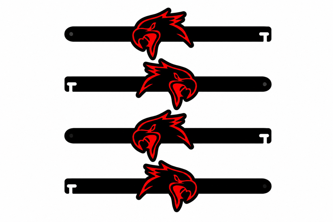 Custom Car Show Door Props TrackHawk (type 2) Logo Stainless Steel
