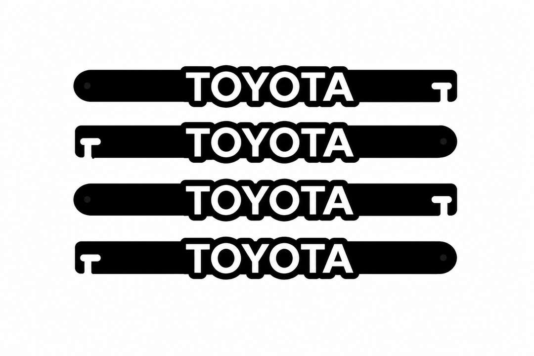Custom Car Show Door Props Toyota (type 1) Logo Stainless Steel