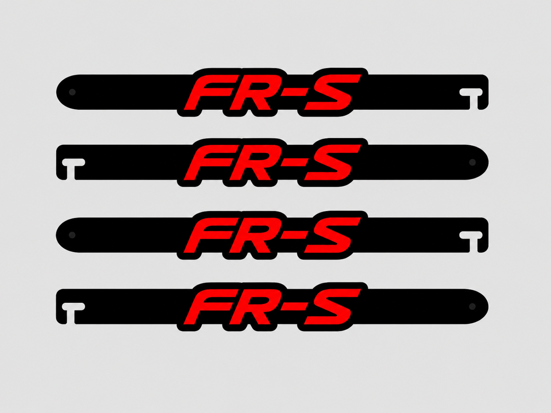 Custom Car Show Door Props FR-S Logo Stainless Steel Car Show Stainless Steel Door Props decoinfabric