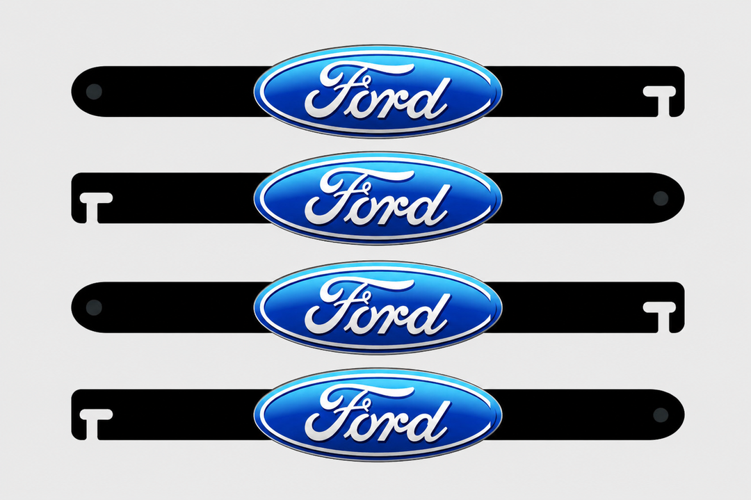 Custom Car Show Door Props Ford Logo Stainless Steel
