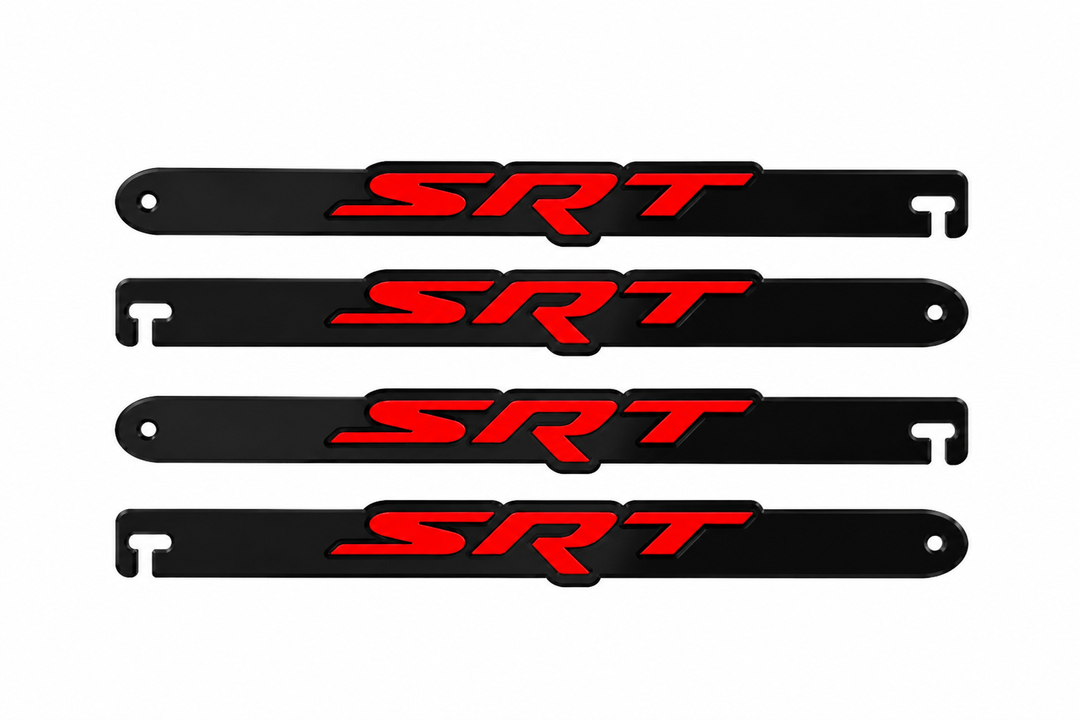 Car Show Stainless Steel Door Props with SRT logo Car Show Stainless Steel Door Props decoinfabric