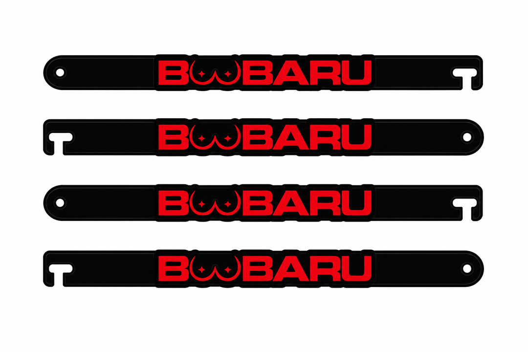 Custom Car Show Door Props Bubaru Logo Stainless Steel