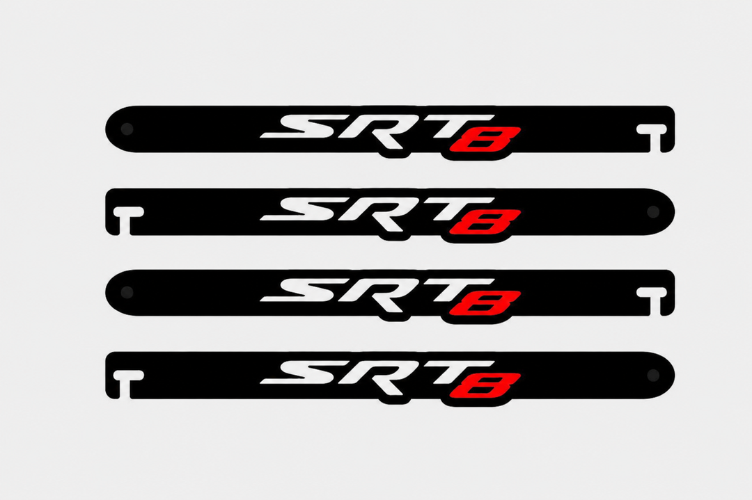 Custom Car Show Door Props SRT8 (type 2) Logo Stainless Steel