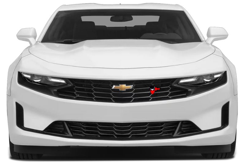 Chevrolet Radiator grille emblem with Chevy Skull logo (Type 2) Chevrolet emblems decoinfabric