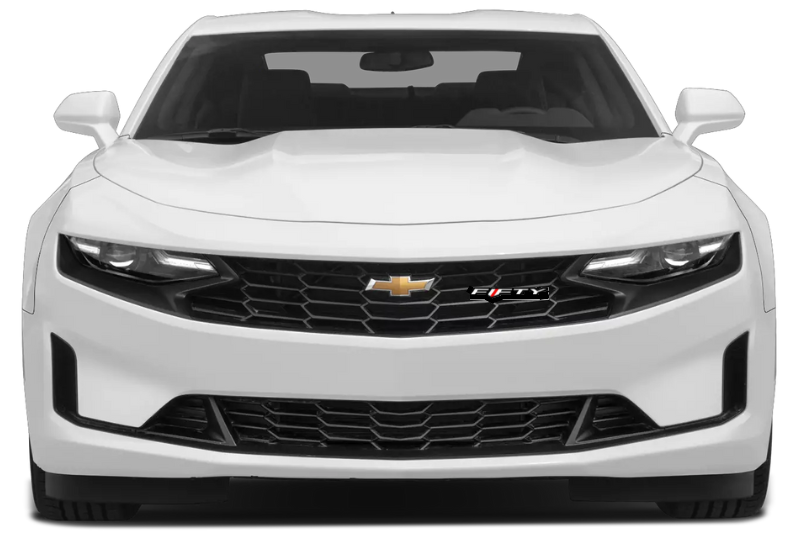 Chevrolet Camaro Radiator grille emblem with Fifty logo Chevrolet emblems decoinfabric