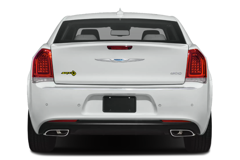 Chrysler Emblem & Badges set with SRT Hellcat logo (Type 2) Chrysler emblems decoinfabric
