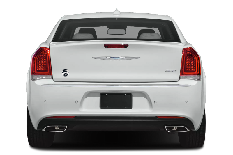 Chrysler Stainless Steel tailgate trunk rear emblem with MOPAR SKULL logo (Type 2) Chrysler emblems decoinfabric
