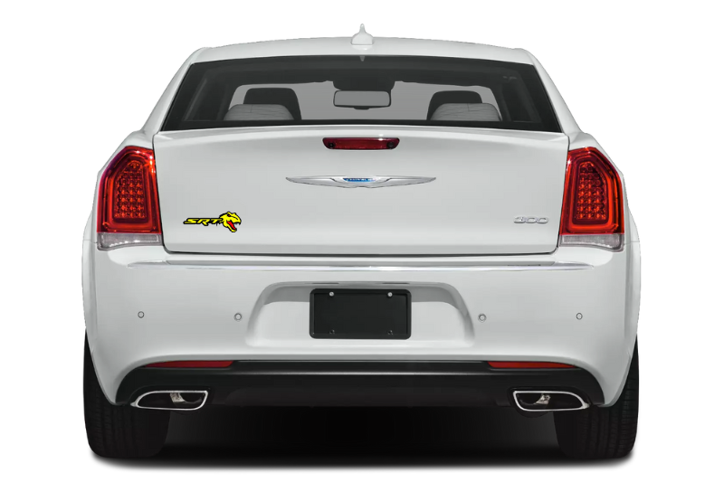 Chrysler Emblem & Badges set with SRT + Tirex logo (Type 2) Chrysler emblems decoinfabric