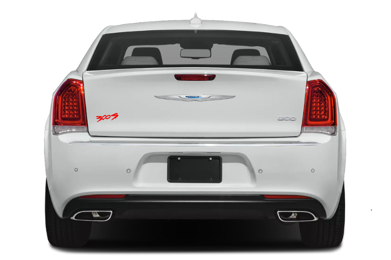 Chrysler 300C II tailgate trunk rear emblem with 300S logo (Type Mono) (type 2) Chrysler emblems decoinfabric