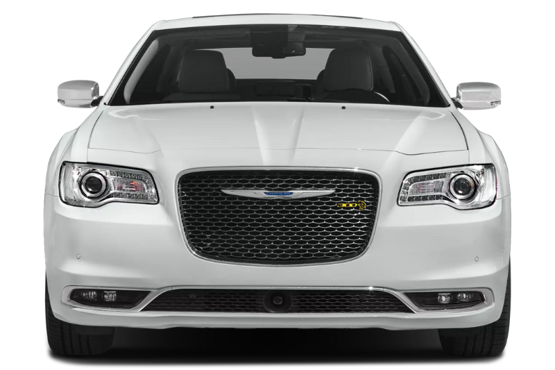 Chrysler 300C II Emblem & Badge Set - Grille and Tailgate 300 + Hellcat logo Chrysler emblems decoinfabric YELLOW