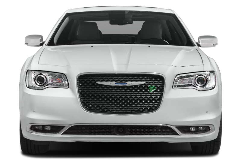 Chrysler Radiator grille emblem with Hellcat logo (Type 3) Chrysler emblems decoinfabric