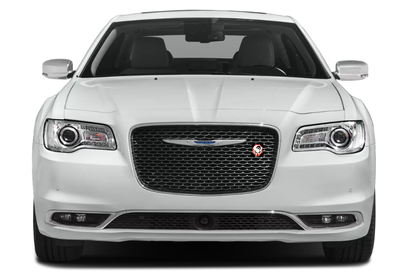 Chrysler Emblem & Badge Set - Grille and Tailgate Mopar Skull logo (Type 4) Chrysler emblems decoinfabric