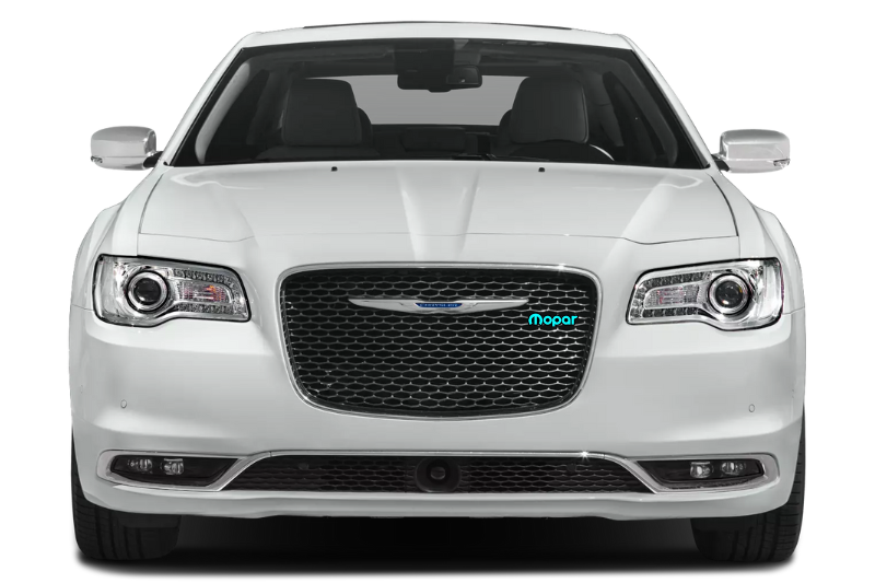 Chrysler Emblem & Badge Set - Grille and Tailgate Mopar logo (Type 2) Chrysler emblems decoinfabric LIGHT BLUE