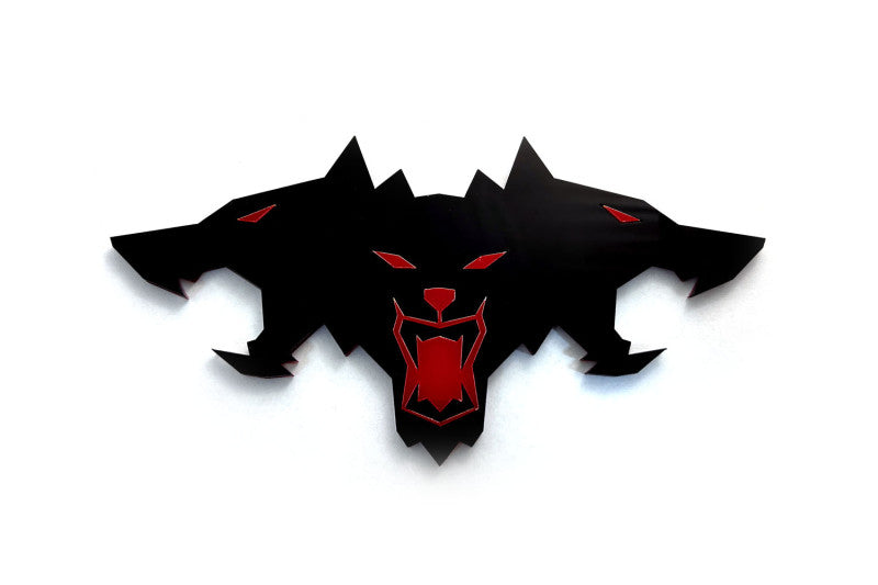 Tesla Cybertruck radiator grille emblem with Cyberbeast logo Tesla emblems decoinfabric