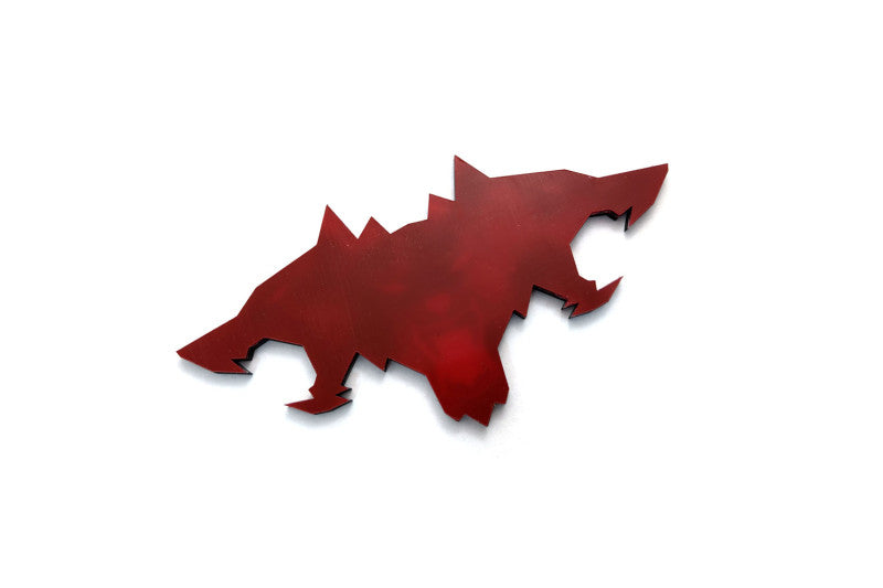 Tesla Cybertruck radiator grille emblem with Cyberbeast logo Tesla emblems decoinfabric