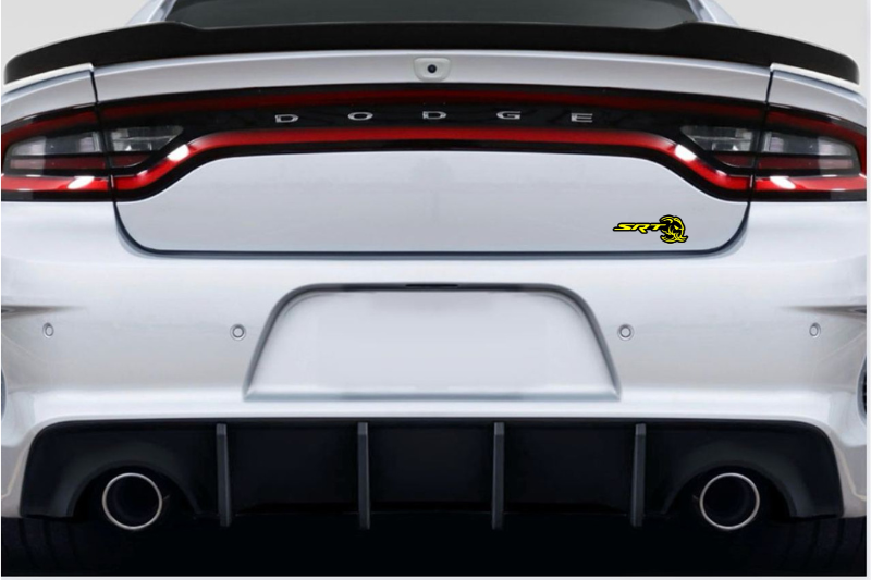 Dodge Emblem & Badge Set - Grille and Tailgate SRT Hellephant logo Dodge emblems decoinfabric