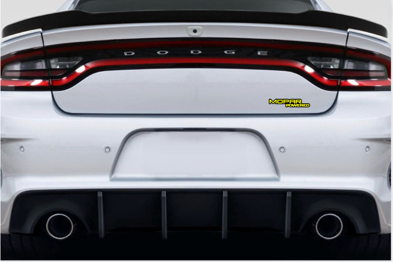 Dodge Emblem & Badges set with Mopar Powered logo Dodge emblems decoinfabric