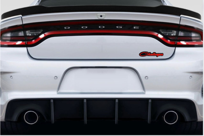 Dodge Emblem & Badge Set - Grille and Tailgate Challenger logo (Big Size) Dodge emblems decoinfabric