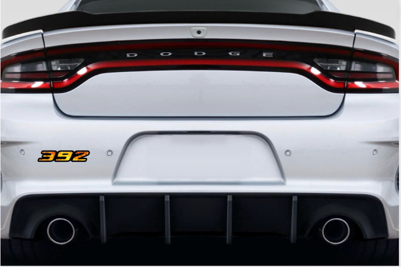 Dodge Emblem & Badges set with 392 Fire logo Dodge emblems decoinfabric