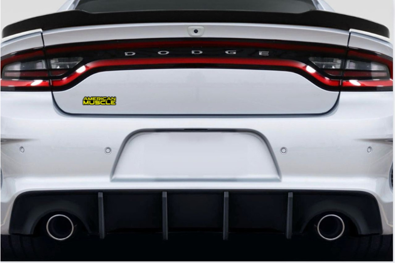 Dodge tailgate trunk rear emblem with American Muscle logo Dodge emblems decoinfabric