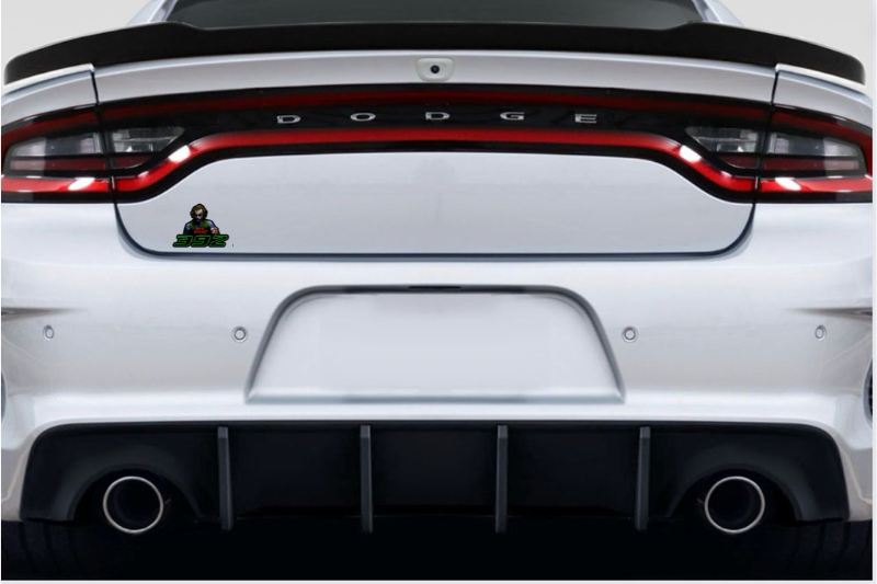 Dodge tailgate trunk rear emblem with Joker 392 logo Dodge emblems decoinfabric