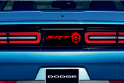 Dodge Challenger trunk rear emblem between tail lights with SRT Mad Max Fury Road logo Dodge emblems decoinfabric