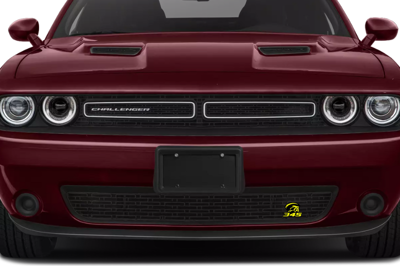 Dodge Radiator grille emblem with Reaper 345 logo Dodge emblems decoinfabric