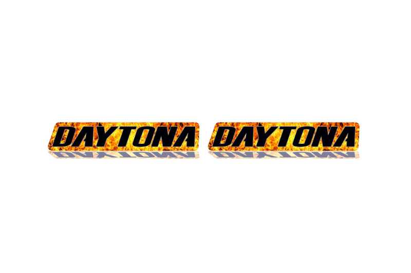 Dodge emblem for fenders with Daytona Fire logo