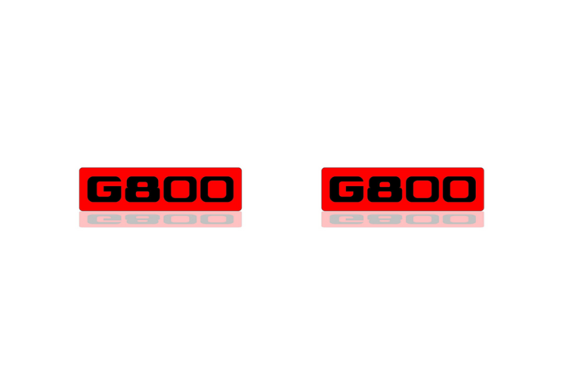 Mercedes G-Class Emblem & Badges set with G800 logo (Type 2) Mercedes emblems decoinfabric