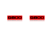 Mercedes G-Class Emblem & Badges set with G800 logo (Type 2) Mercedes emblems decoinfabric