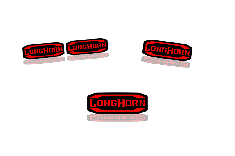 Dodge RAM Emblem & Badges set with Long Horn logo Dodge emblems decoinfabric