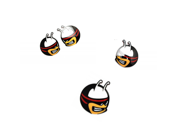 Dodge Emblem & Badges set with Scat Pack logo (Type 3) Dodge emblems decoinfabric