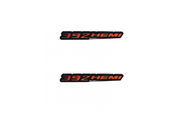 Dodge Emblem & Badge Set - Grille and Tailgate 392Hemi logo Dodge emblems decoinfabric ORANGE