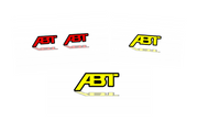 Volkswagen Emblem & Badges set with ABT logo Volkswagen emblems decoinfabric