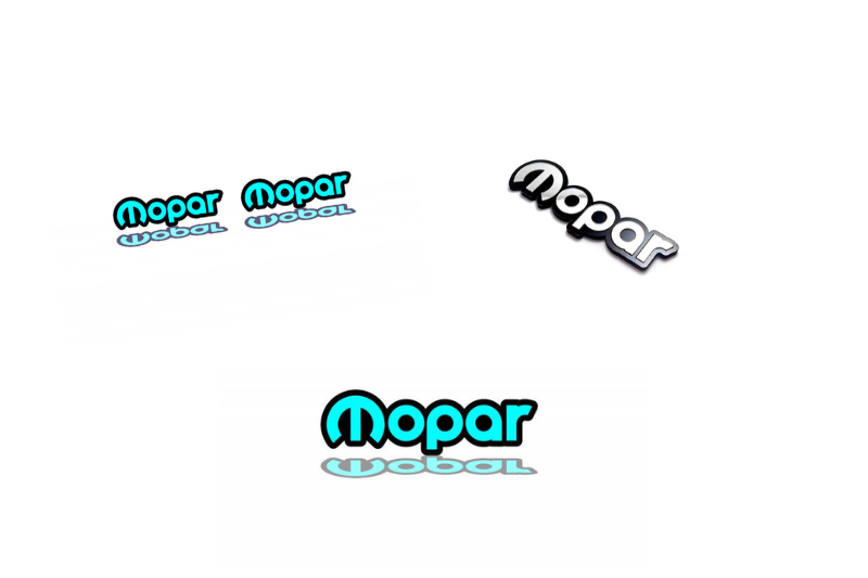 Chrysler Emblem & Badges set with Mopar logo (Type 2)