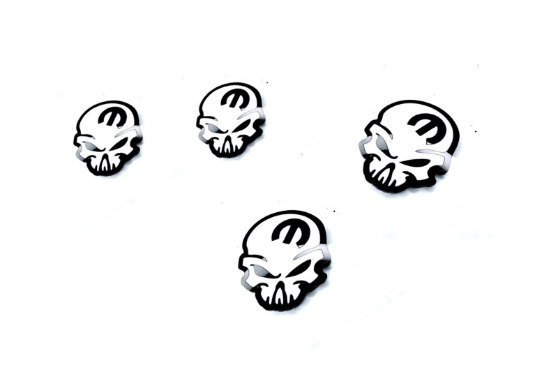 Jeep Emblem & Badges set with Mopar Skull logo (Type 4) Jeep emblems decoinfabric
