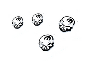 Jeep Emblem & Badges set with Mopar Skull logo (Type 4) Jeep emblems decoinfabric