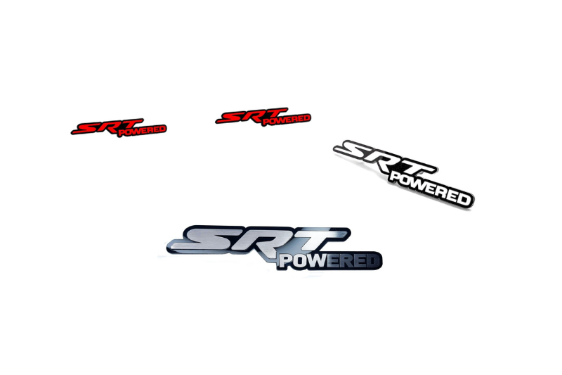 Dodge Emblem & Badges set with SRT powered logo Dodge emblems decoinfabric