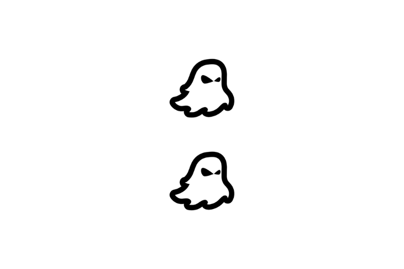 Dodge Emblem & Badge Set - Grille and Tailgate Ghost logo (Type 4) Dodge emblems decoinfabric WHITE