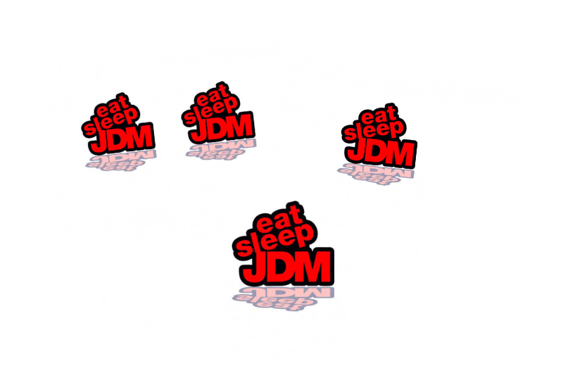 Emblem & Badges set with JDM logo (Type 3) Subaru emblems decoinfabric