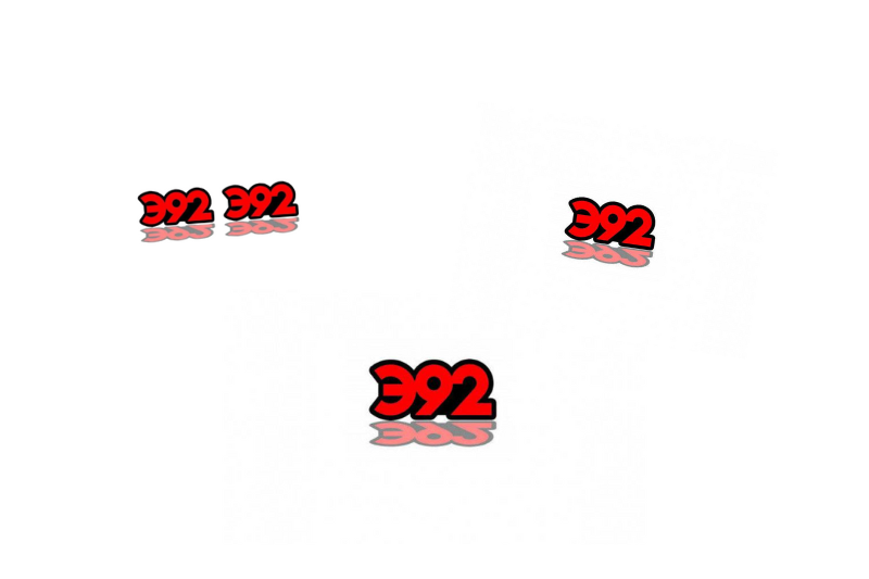 Chrysler Emblem & Badges set with 392 logo (Type 2) Chrysler emblems decoinfabric