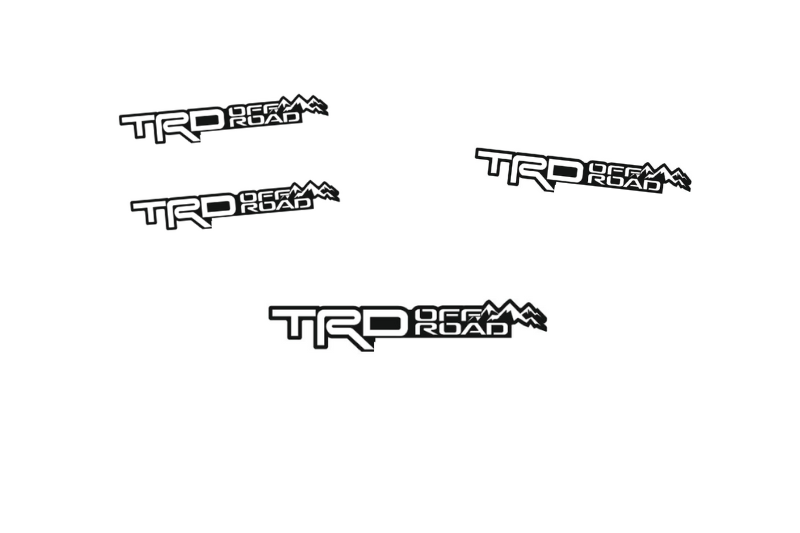 Toyota Emblem & Badges set with TRD offroad logo (Type 2)