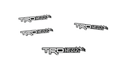Toyota Emblem & Badges set with TRD offroad logo (Type 2) Toyota emblems decoinfabric