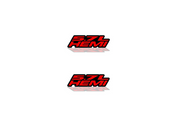 Dodge Emblem & Badge Set - Grille and Tailgate 5.7L Hemi logo Dodge emblems decoinfabric RED