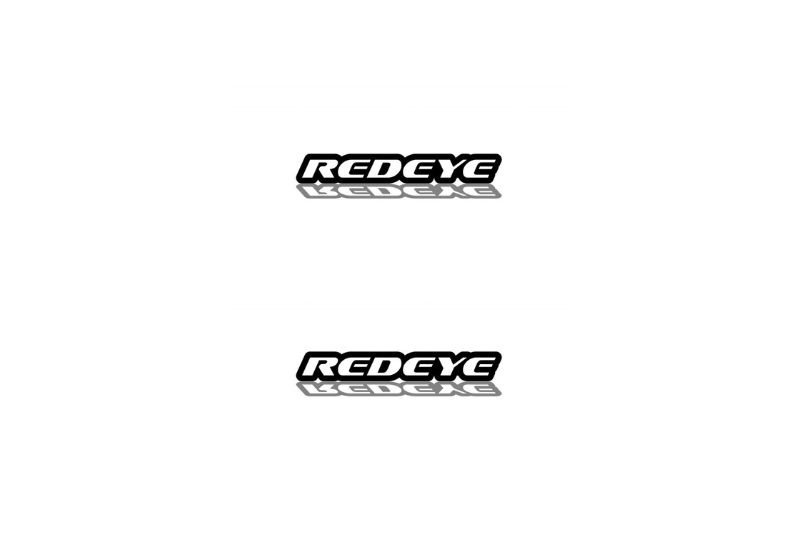 Dodge Emblem & Badge Set - Grille and Tailgate Redeye logo Dodge emblems decoinfabric WHITE