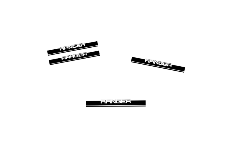 Ford Ranger Emblem & Badges set with Ranger logo (Type 6) Ford emblems decoinfabric