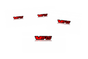 Skoda Emblem & Badges set with VRS logo (Type 2) Skoda emblems decoinfabric