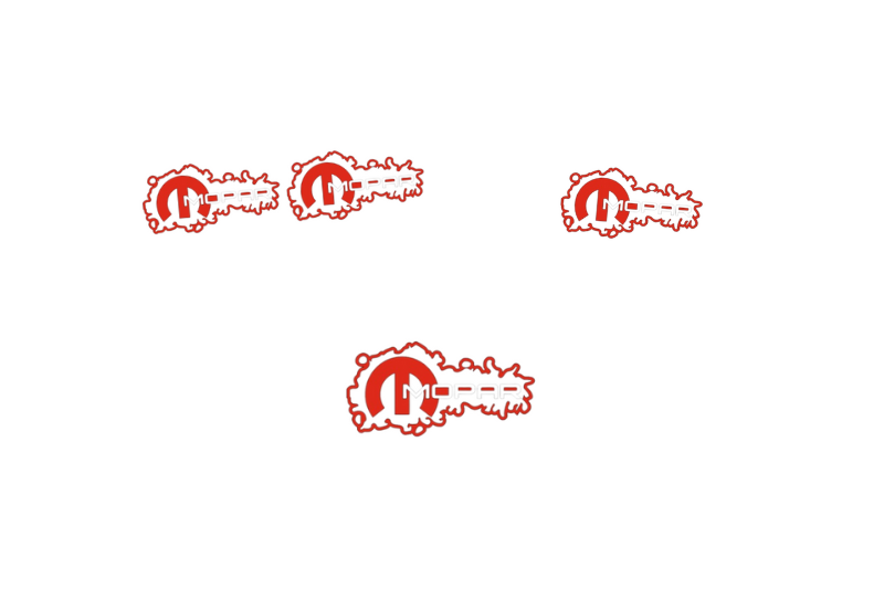 Dodge Emblem & Badges set with Mopar logo (Type 17) Dodge emblems decoinfabric