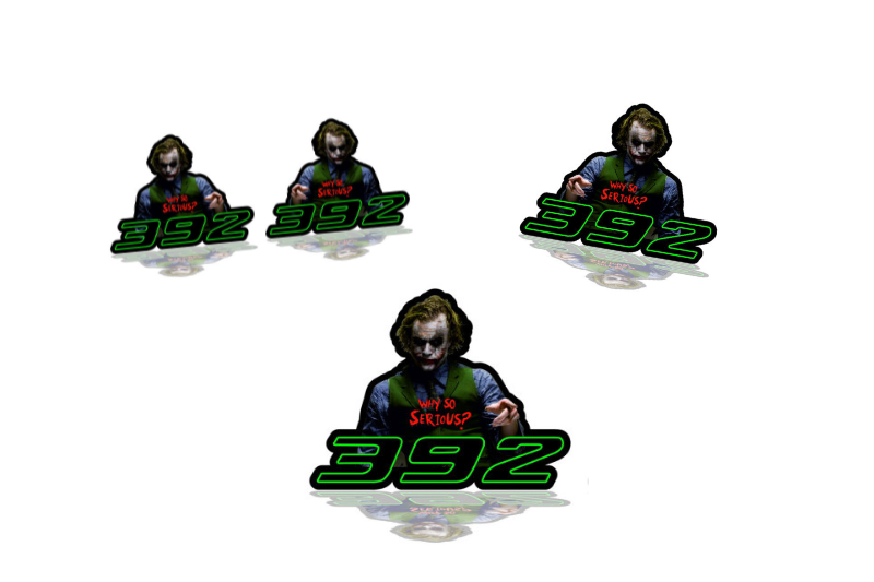 Dodge Emblem & Badges set with Joker 392 logo