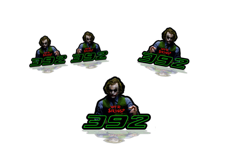 Dodge Emblem & Badges set with Joker 392 logo Dodge emblems decoinfabric